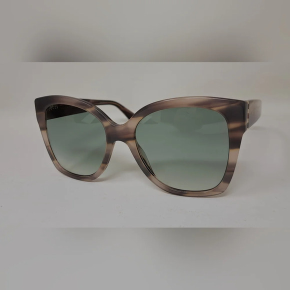 NWT Gucci Women's Sunglasses Marble Gray Square Full Rim GG0459S 005 54-19-145 - Picture 9 of 16